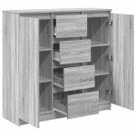 vidaXL Bufetă cu sertare Gri Sonoma 100,5x35x98,5 cm Lemn prelucrat