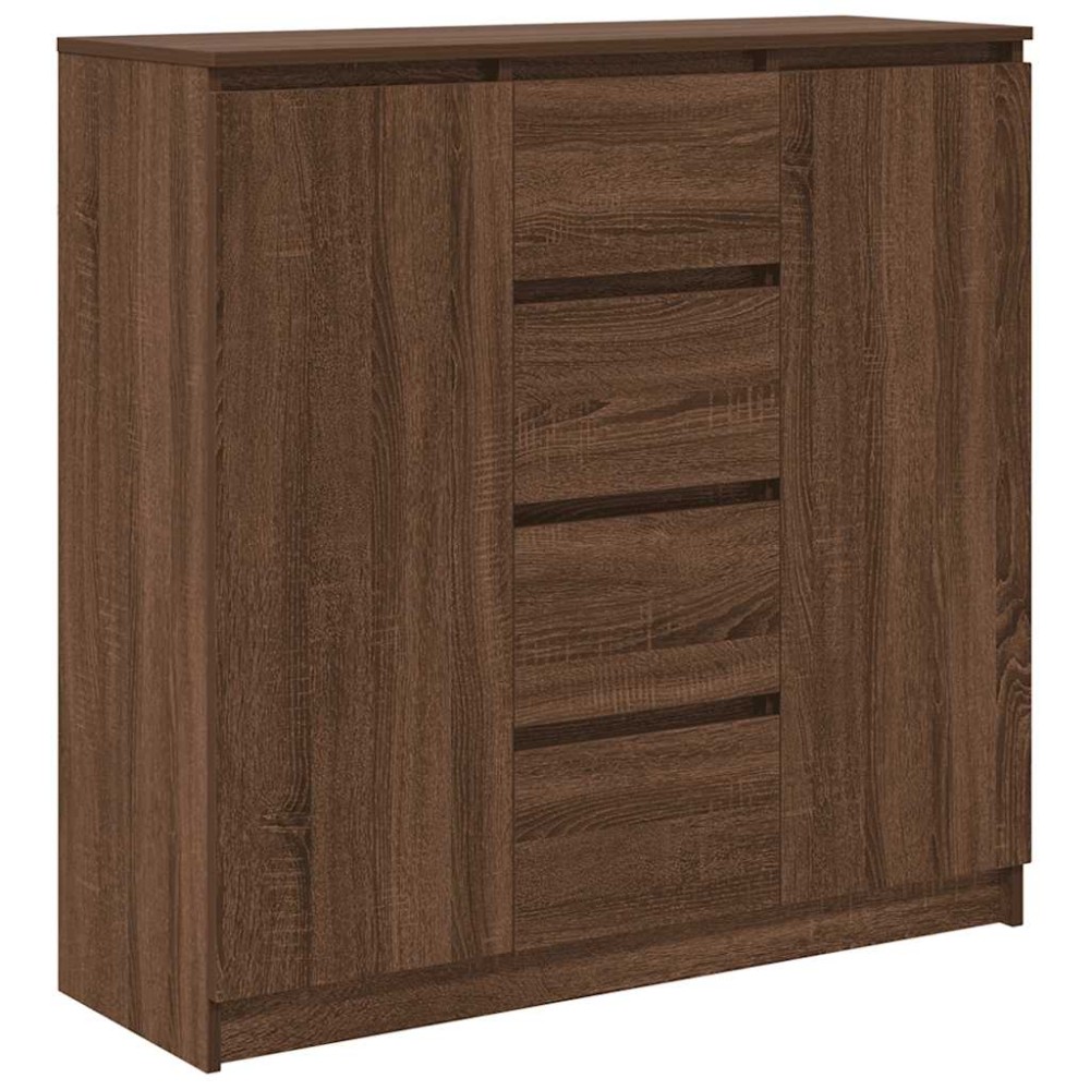 vidaXL Bufetă cu sertare Stejar maro 100,5x35x98,5 cm Lemn prelucrat