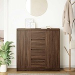 vidaXL Bufetă cu sertare Stejar maro 100,5x35x98,5 cm Lemn prelucrat