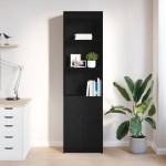 vidaXL Tablou Stejar negru 50x35x180 cm Lemn prelucrat