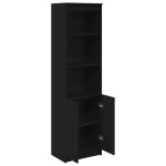 vidaXL Tablou Stejar negru 50x35x180 cm Lemn prelucrat