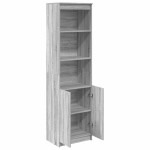 vidaXL Dulapuri gri Sonoma 50x35x180 cm din lemn prelucrat