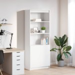 vidaXL Dulap înalt, alb, 70x35x180 cm, lemn prelucrat vidaXL Dulap înalt, alb, 70x35x180 cm, lemn prelucrat