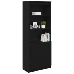 vidaXL Tablou Stejar negru 70x35x180 cm Lemn prelucrat