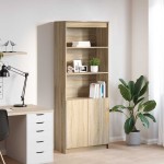 vidaXL Dulap înalt, stejar sonoma, 70x35x180 cm, lemn prelucrat vidaXL Dulap înalt, stejar sonoma, 70x35x180 cm, lemn prelucrat