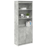 vidaXL Dulap înalt, gri beton, 70x35x180 cm, lemn prelucrat