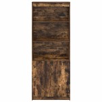 vidaXL Dulap înalt, stejar fumuriu, 70x35x180 cm, lemn prelucrat