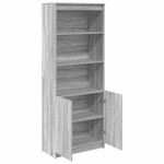 vidaXL Dulap înalt, gri sonoma, 70x35x180 cm, lemn prelucrat