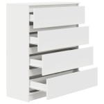 vidaXL Bufetă albă 80x35x99 cm lemn prelucrat vidaXL Bufetă albă 80x35x99 cm lemn prelucrat