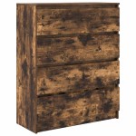 vidaXL Bufetă Stejar afumat 80x35x99 cm Lemn prelucrat
