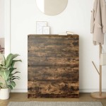 vidaXL Bufetă Stejar afumat 80x35x99 cm Lemn prelucrat