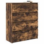 vidaXL Bufetă Stejar afumat 80x35x99 cm Lemn prelucrat