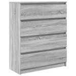 vidaXL Bufetă gri Sonoma 80x35x99 cm Lemn prelucrat