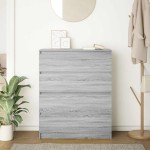 vidaXL Bufetă gri Sonoma 80x35x99 cm Lemn prelucrat