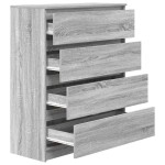 vidaXL Bufetă gri Sonoma 80x35x99 cm Lemn prelucrat