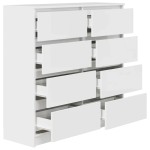 vidaXL Bufetă albă 100x35x99 cm din lemn prelucrat