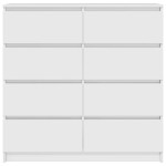 vidaXL Bufetă albă 100x35x99 cm din lemn prelucrat