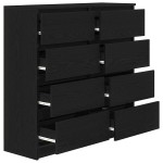 vidaXL Bufetă Stejar negru 100x35x99 cm lemn prelucrat