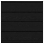 vidaXL Bufetă Stejar negru 100x35x99 cm lemn prelucrat