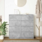 vidaXL Bufetă Gri Beton 100x35x99 cm Lemn prelucrat