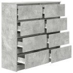 vidaXL Bufetă Gri Beton 100x35x99 cm Lemn prelucrat