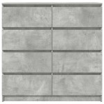 vidaXL Bufetă Gri Beton 100x35x99 cm Lemn prelucrat