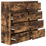 vidaXL Bufetă Stejar afumat 100x35x99 cm Lemn prelucrat