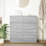vidaXL Bufetă gri Sonoma 100x35x99 cm Lemn prelucrat