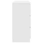 vidaXL Bufetă albă 100x35x76 cm din lemn prelucrat