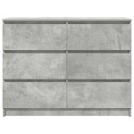 vidaXL Bufetă Gri Beton 100x35x76 cm Lemn prelucrat vidaXL Bufetă Gri Beton 100x35x76 cm Lemn prelucrat