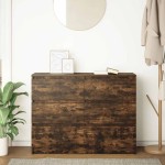 vidaXL Dulap, stejar fumuriu, 100x35x76 cm, lemn compozit
