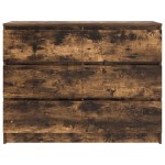 vidaXL Dulap, stejar fumuriu, 100x35x76 cm, lemn compozit