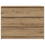 vidaXL Bufetă Stejar Artisan 100x35x76 cm Lemn prelucrat vidaXL Bufetă Stejar Artisan 100x35x76 cm Lemn prelucrat