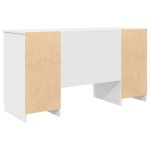 vidaXL Birou cu sertar cu raft Alb 140 x 49 x 76 cm Lemn compozit