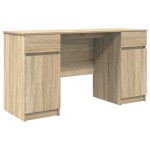 vidaXL Birou, stejar sonoma, 140x49x76 cm, lemn prelucrat