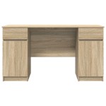 vidaXL Birou, stejar sonoma, 140x49x76 cm, lemn prelucrat