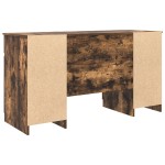 vidaXL Birou, stejar fumuriu, 140x49x76 cm, lemn prelucrat