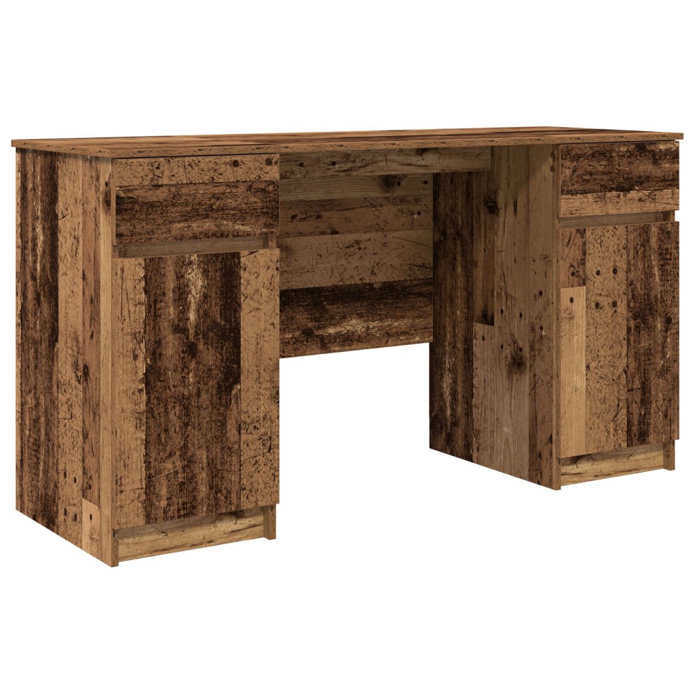 vidaXL Birou, lemn vechi, 140x49x76 cm, lemn prelucrat