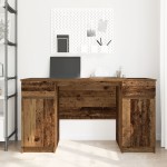 vidaXL Birou, lemn vechi, 140x49x76 cm, lemn prelucrat