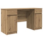 vidaXL Birou, stejar artizanal, 140x49x76 cm, lemn prelucrat