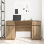 vidaXL Birou, stejar artizanal, 140x49x76 cm, lemn prelucrat