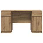 vidaXL Birou, stejar artizanal, 140x49x76 cm, lemn prelucrat