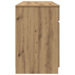 vidaXL Birou, stejar artizanal, 140x49x76 cm, lemn prelucrat