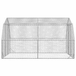 vidaXL Pui de găină 2,5x4x2,25 m Oțel galvanizat