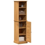 vidaXL Set de mobilier pentru baie cu raft VIGO Marou și Marou miere