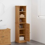 vidaXL Set de mobilier pentru baie cu raft VIGO Marou și Marou miere