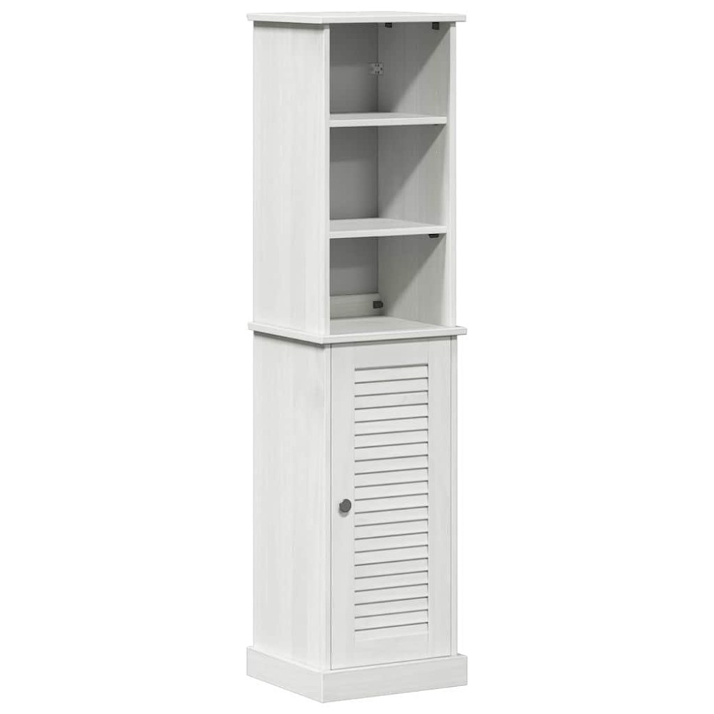 vidaXL Set de mobilier pentru baie 2 pcs Maro și alb 37 x 34 x 150 cm