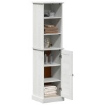 vidaXL Set de mobilier pentru baie 2 pcs Maro și alb 37 x 34 x 150 cm vidaXL Set de mobilier pentru baie 2 pcs Maro și alb 37 x 34 x 150 cm