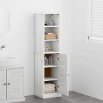 vidaXL Set de mobilier pentru baie 2 pcs Maro și alb 37 x 34 x 150 cm vidaXL Set de mobilier pentru baie 2 pcs Maro și alb 37 x 34 x 150 cm