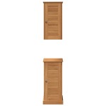 vidaXL Set de mobilier pentru baie VIGO 2 pcs Marou și Marou miere
